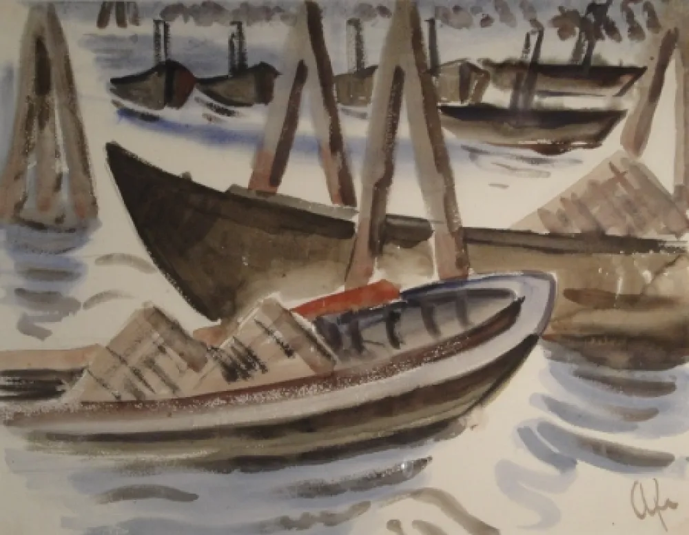 No Technical Fleischmann - Fischerboote im Hafen