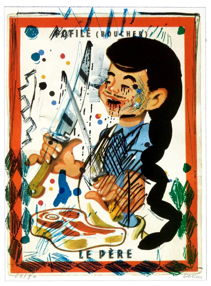 Lithograph Flores - Faufilé (Boucher)