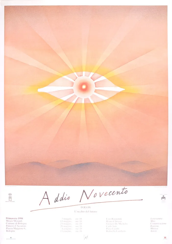 Poster Folon - Addio Novecento