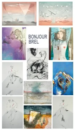 Etching And Aquatint Folon - Bonjour Brel (Suite)