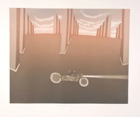 Etching And Aquatint Folon - Crépuscule