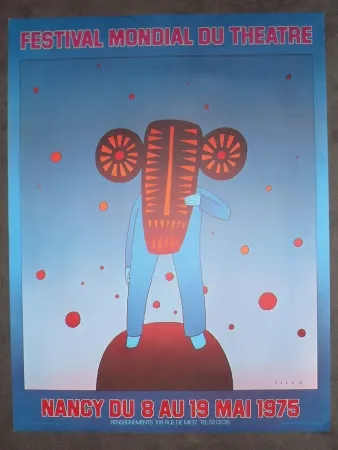 Poster Folon - Festival mondial du théatre