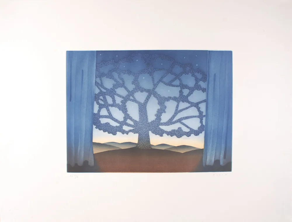 Etching And Aquatint Folon - Godot