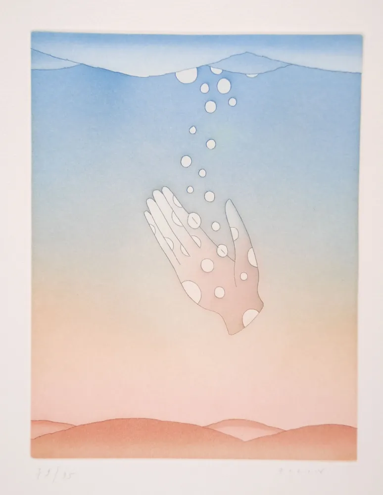 Aquatint Folon - Guillaume Apollinaire