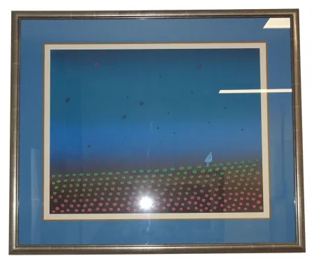 Screenprint Folon - Je vous écris d'un pays lointain - I am writing you from a far country