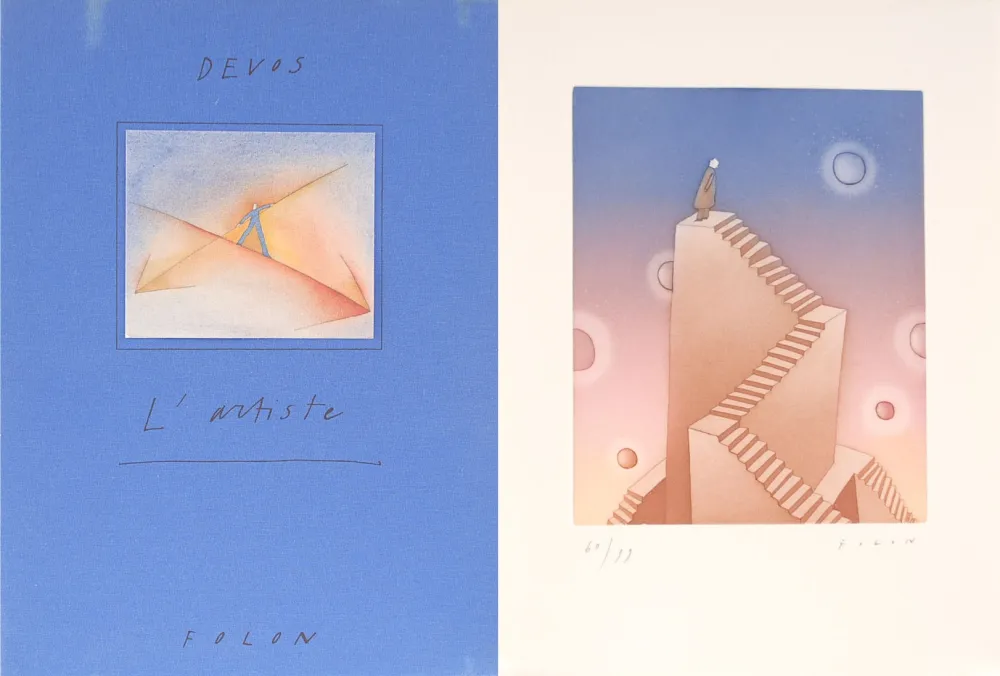 Illustrated Book Folon - L'Artiste Folon - Devos