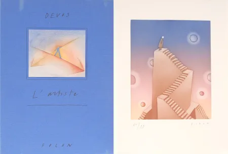 Illustrated Book Folon - L'Artiste Folon - Devos