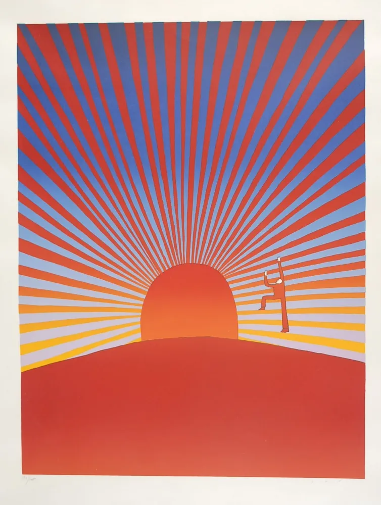 Screenprint Folon - Le Poète - The Poet