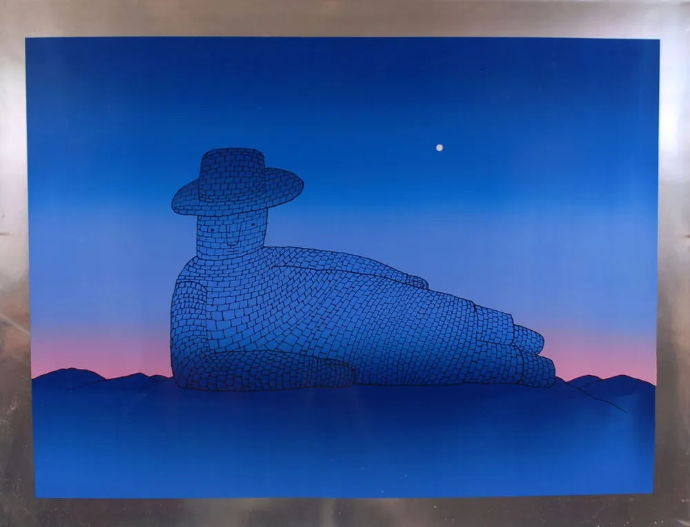 Screenprint Folon - Le rêve de pierre - The stone dream