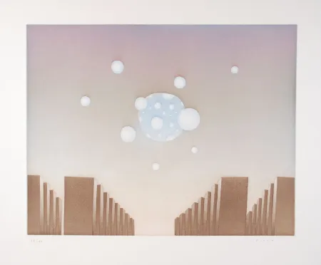 Etching And Aquatint Folon - Ouverture