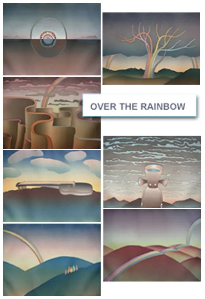 Etching And Aquatint Folon - Over The Rainbow (complet suite)