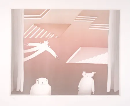 Etching And Aquatint Folon - PIAZZA