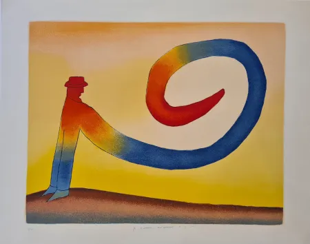 Lithograph Folon - Sans titre 