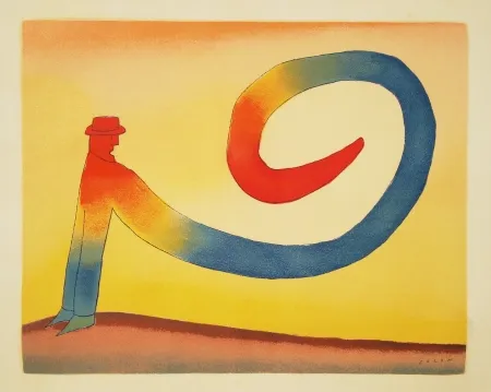 Lithograph Folon - Sans titre