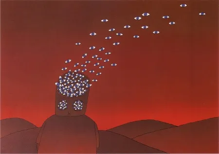 Lithograph Folon - The View