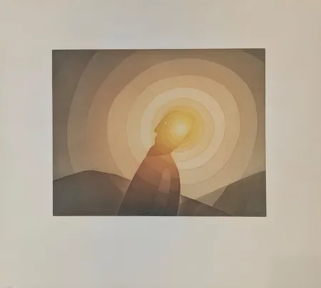 Etching And Aquatint Folon - Un Son 