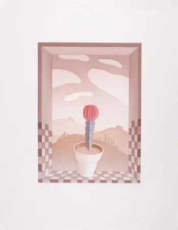 Etching And Aquatint Folon - Une Fleur