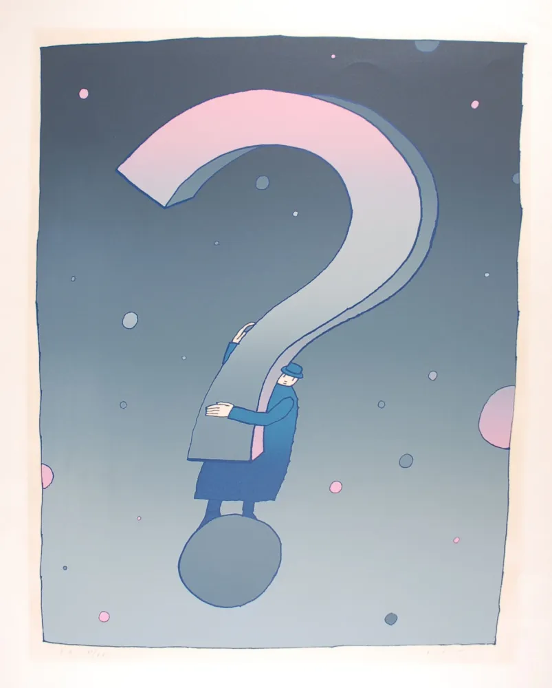 Screenprint Folon - What ?