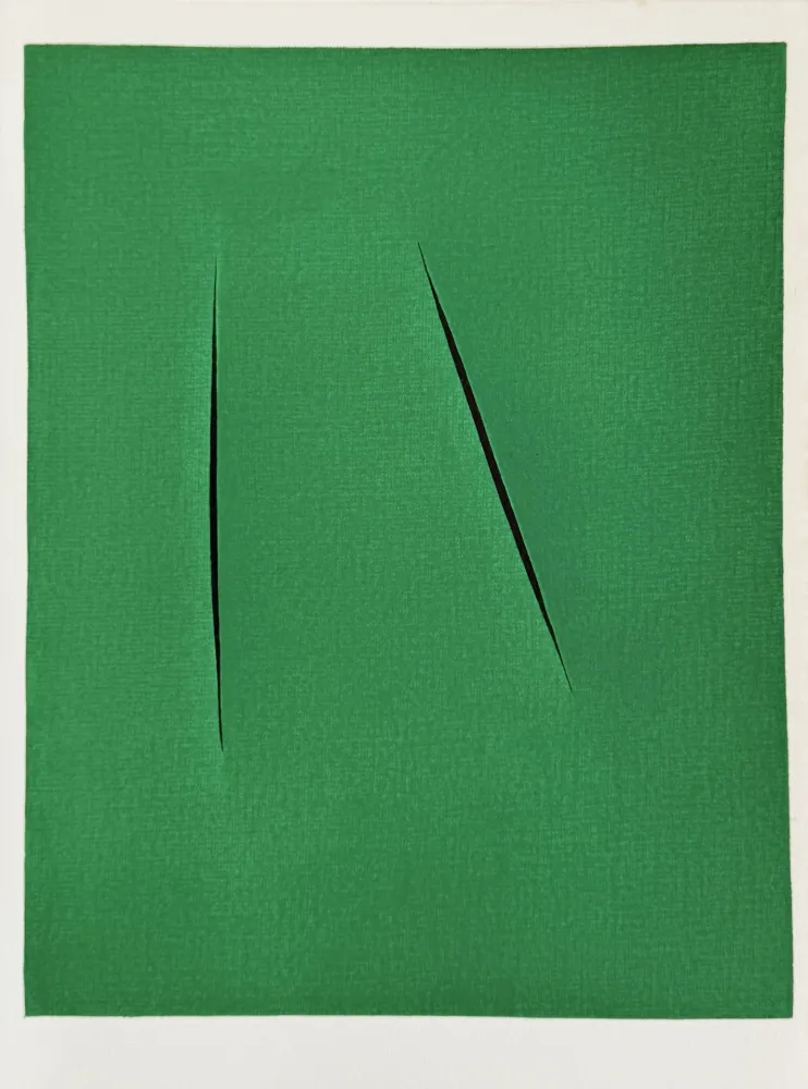 Lithograph Fontana - Concetto Spaziale