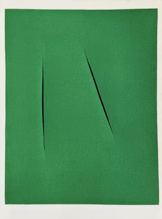 Lithograph Fontana - Concetto Spaziale