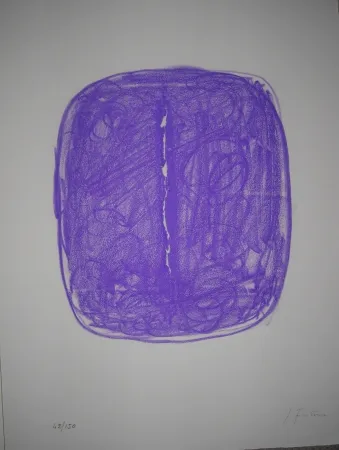 Lithograph Fontana - Corrente