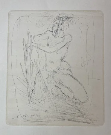 Etching Fontana - Nudo