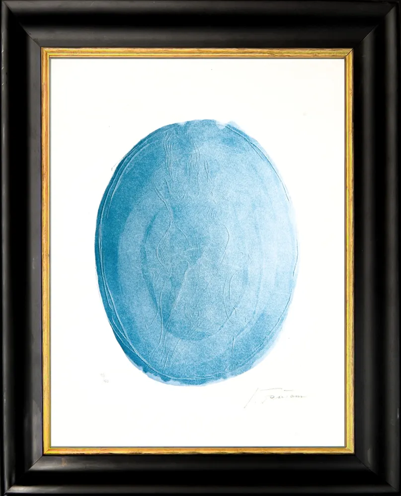 Etching And Aquatint Fontana - Nudo Azzurro