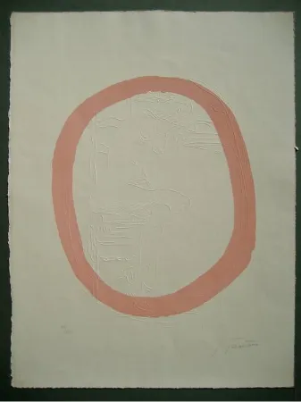 Etching Fontana - Nudo Rosa 