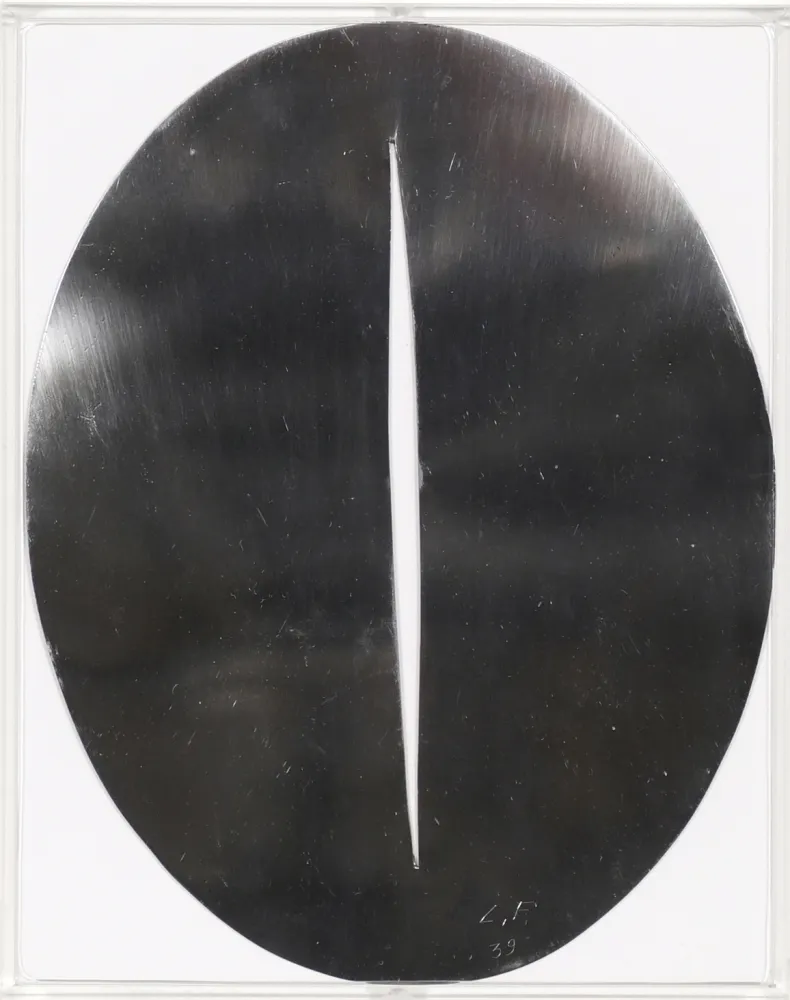 Multiple Fontana - Portrait d’Antonin Artaud, by Otto Hahn (Steel)