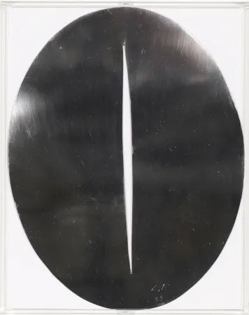 Multiple Fontana - Portrait d’Antonin Artaud, by Otto Hahn (Steel)