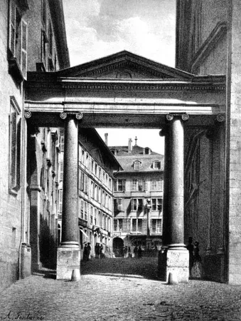 Lithograph Fontanesi - Porte de la Treille