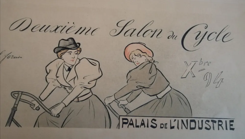 Lithograph Forain - Deuxième Salon du Cycle