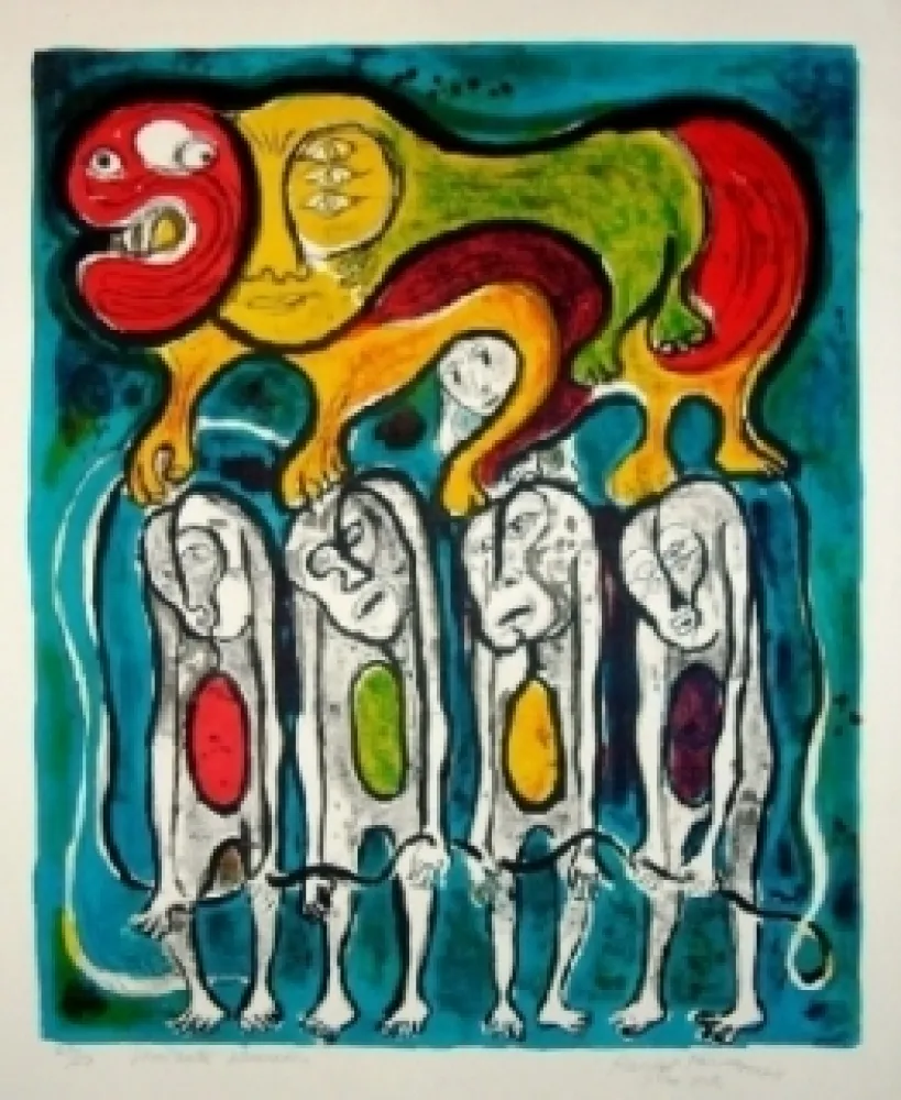 Lithograph Forner - Mutantes alienados