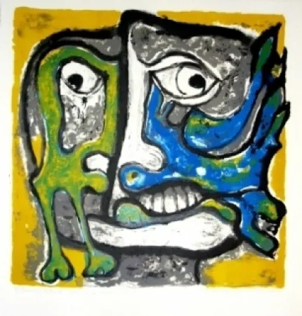 Lithograph Forner - Terragueo año 2888