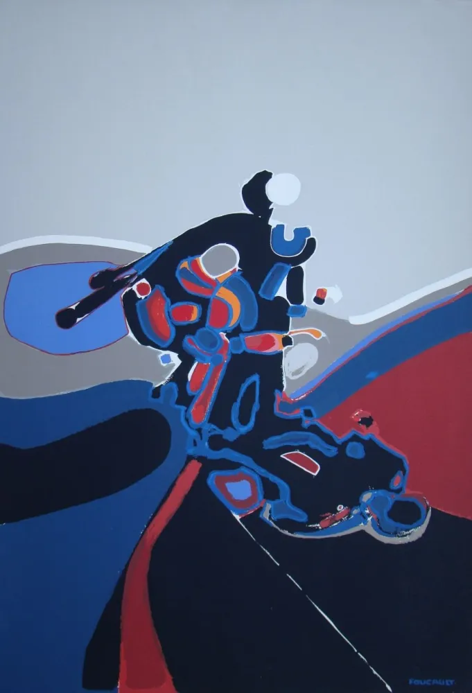 Screenprint Foucault - Composition abstrait