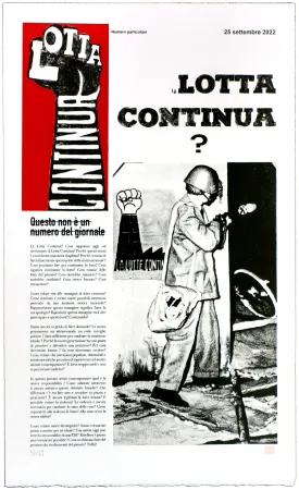 Lithograph Foucault-Gini - La Lotta Continua ?