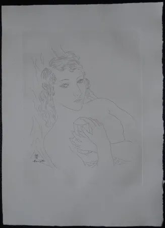 Engraving Foujita - Isabey, mon seul ami