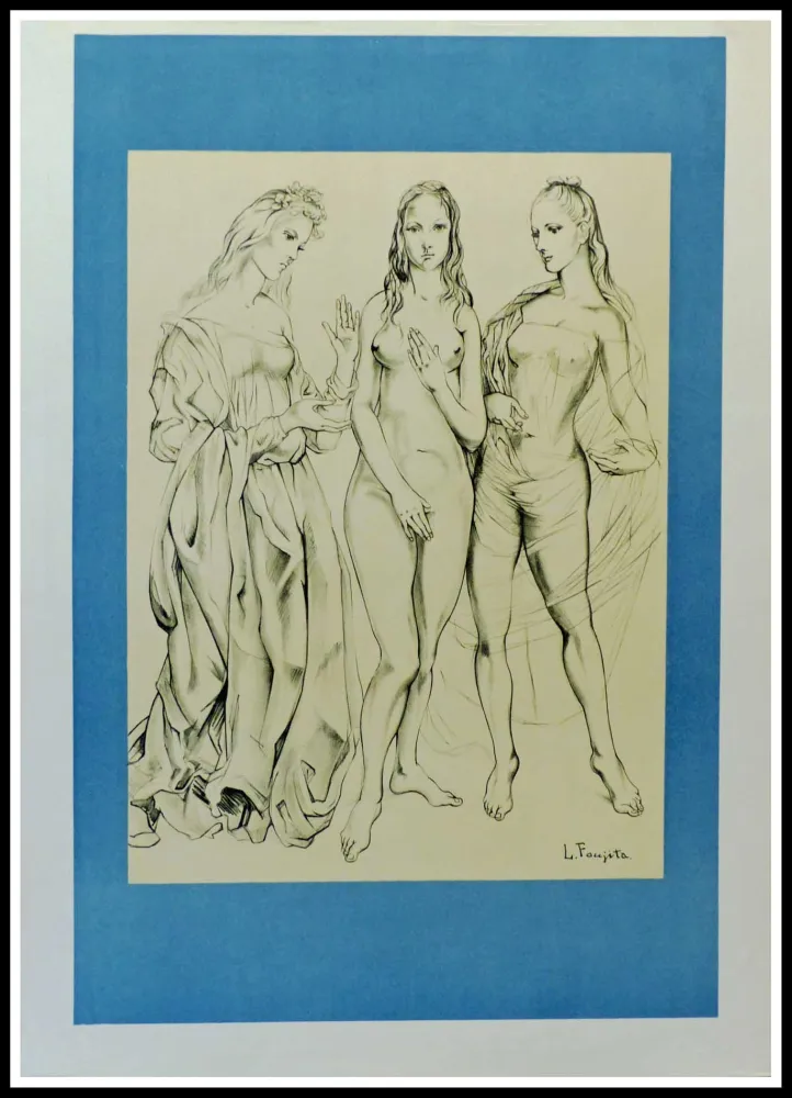 Lithograph Foujita - LES PEINTRES TEMOINS DE LEUR TEMPS LA JEUNESSE - 