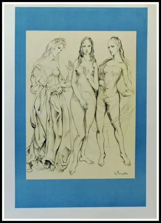 Lithograph Foujita - LES PEINTRES TEMOINS DE LEUR TEMPS LA JEUNESSE - 