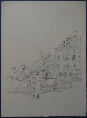 Engraving Foujita - Rivière enchantée - AutoportraitLe Fouquets