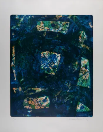 Lithograph Francis - Composition abstraite, 1975 - Hand-signed