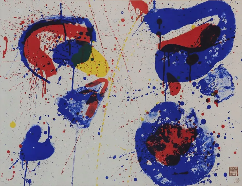 Lithograph Francis - Hurrah for the Red, White and Blue (SF-17)