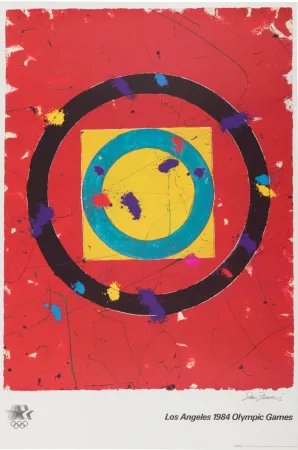 Lithograph Francis - Los Angeles Olympic 1984 - Hand-signed