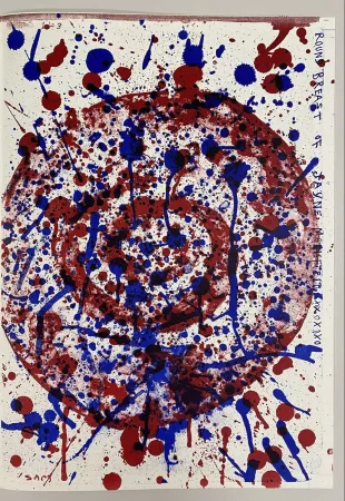 Lithograph Francis - Round Breast of Jayne Mansfield