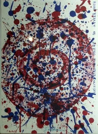 Lithograph Francis - Round Breast of Jayne Mansfield