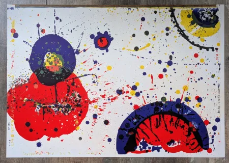 Lithograph Francis - Sam FRANCIS - Cloud Rock and Kayo 4 years old, Color Lithograph,1964
