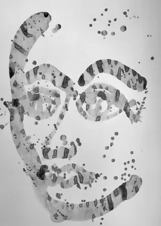 Lithograph Francis - Self Portrait