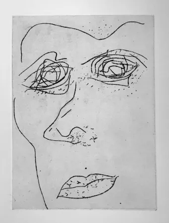 Aquatint Francis - Self Portrait