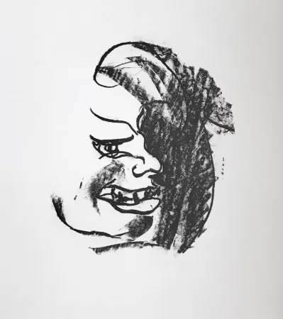 Lithograph Francis - Self Portrait