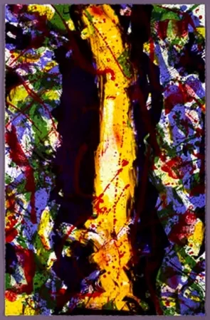 Lithograph Francis - Untitled (yellow down centre)